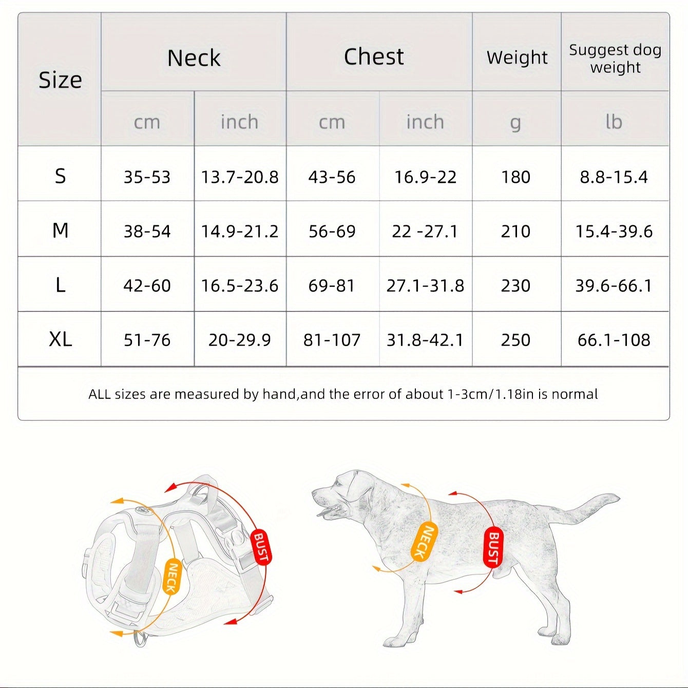 Breathable Massage Dog Harness for Medium to Large Dogs