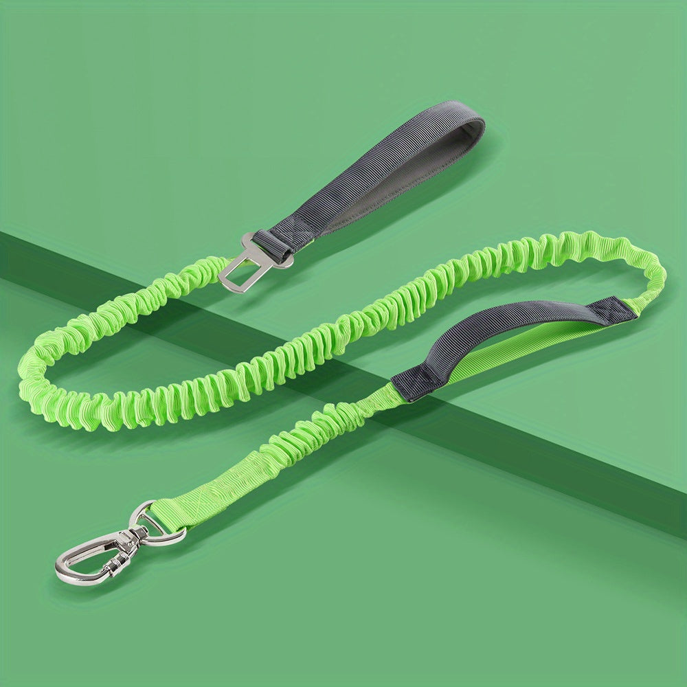 Adjustable Dog Leash with Elastic Cushioning and Comfortable Handle