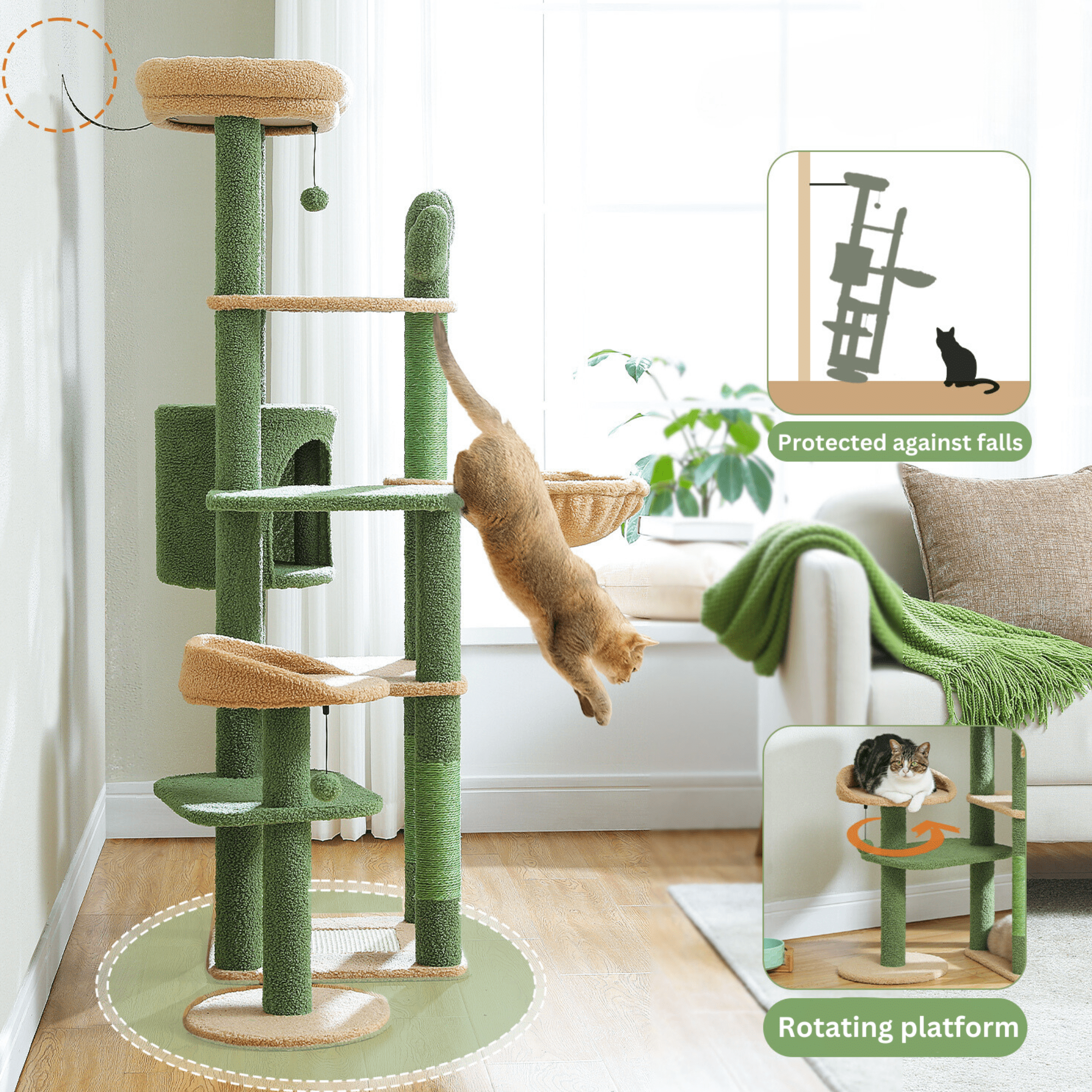 Cute Cactus Cat Tree