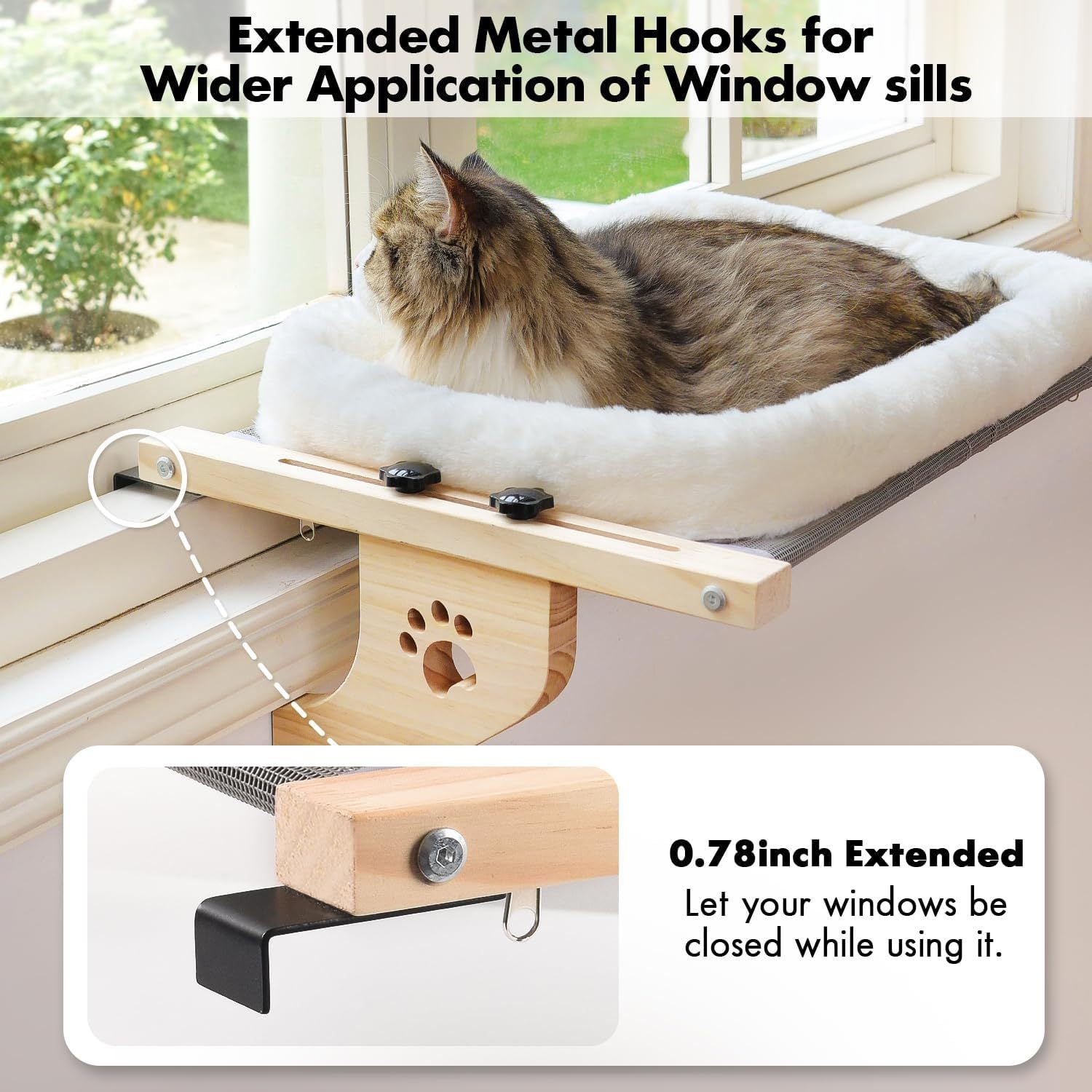 Cozy Cat Window Perch