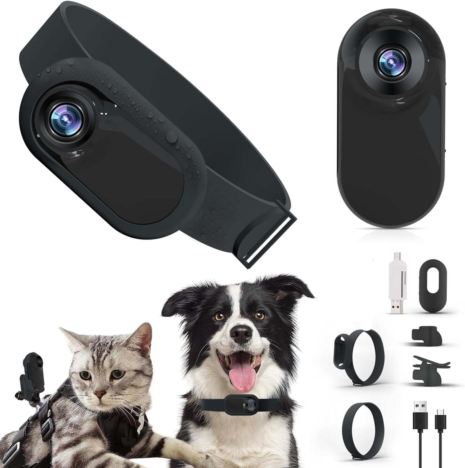 Pet Collar Camera for Cats and Dogs