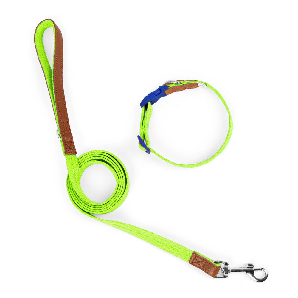Stylish Dog Collar and Leash Set for Small to Medium Dogs