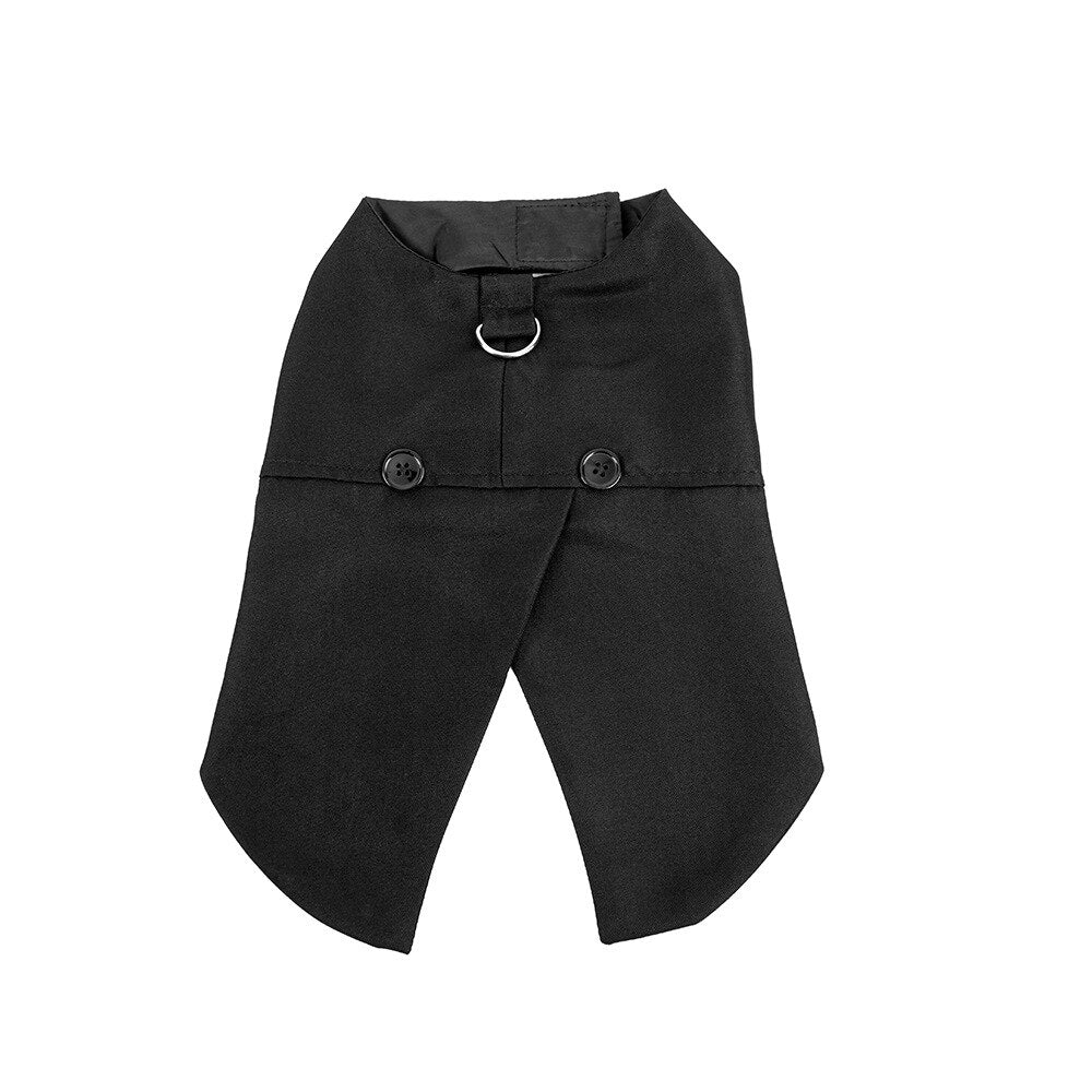 Dog Suit Shirt Puppy Pet Stylish Suit Bow Tie Costume Wedding Formal Tuxedo